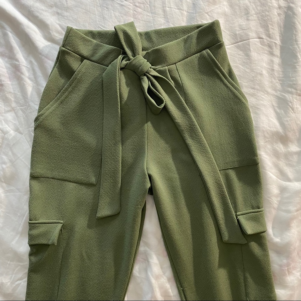 Green cargo pants
